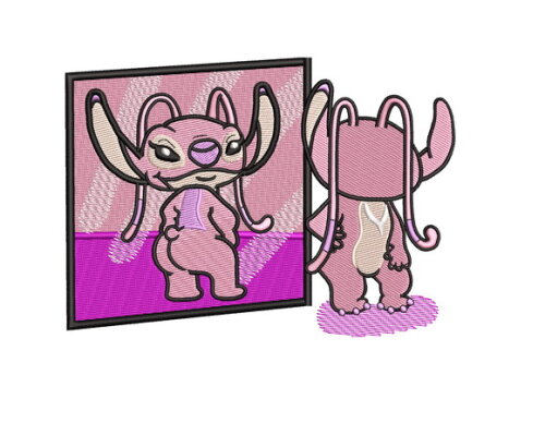 Matriz Bordado Lilo Stitch Girl Gym
