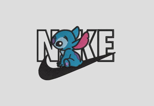 Matriz Bordado Lilo Stitch Niike Sport