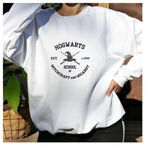 Matriz Bordado Logo Escola de Hogwarts Preto