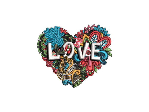 Matriz Bordado Love - Amor