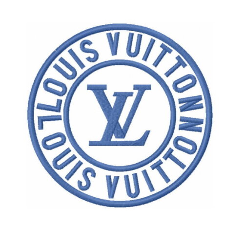 Matriz Bordado Louis Vuitton Azul