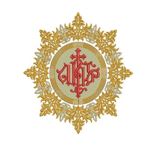 Matriz Bordado Medalha Ihs