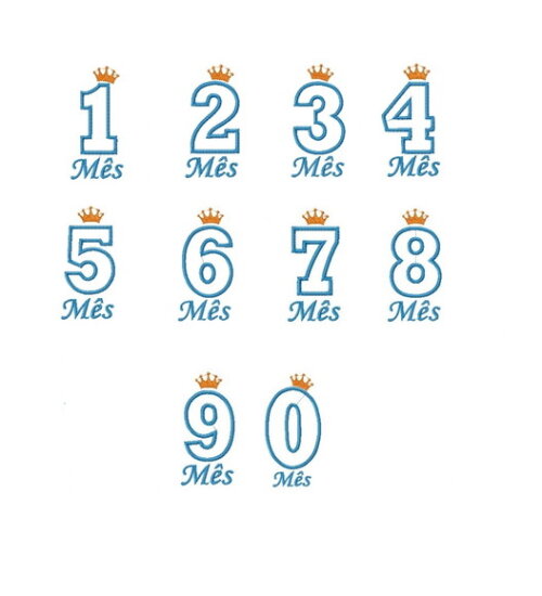 Matriz Bordado Mêsversário Principe