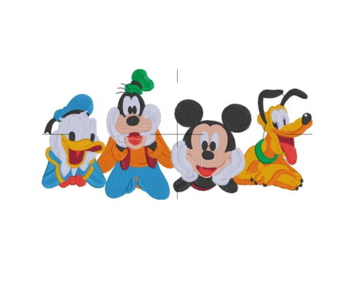 Matriz Bordado Mickey e Amigos
