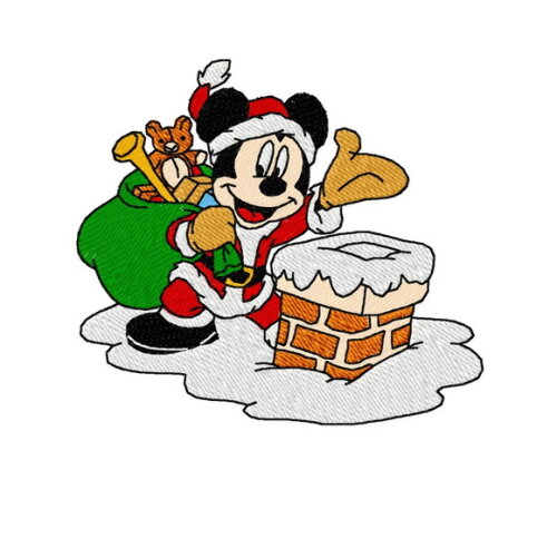 Matriz Bordado Mickey Natal