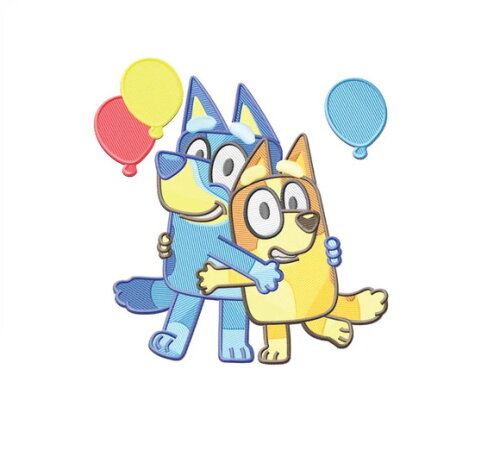 Matriz Bordado Mini Bluey Dog Aniversário Infantil