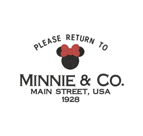 Matriz Bordado Minnie & Co