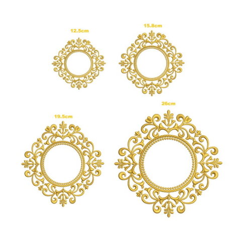 Matriz Bordado Moldura Casamento
