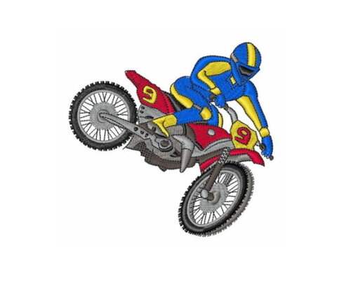 Matriz Bordado Motocross 4
