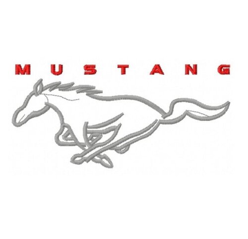 Matriz Bordado Mustang Logo