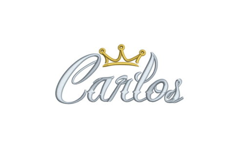 Matriz Bordado Nome Carlos