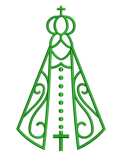 Matriz Bordado Nossa Senhora Aparecida Contornado