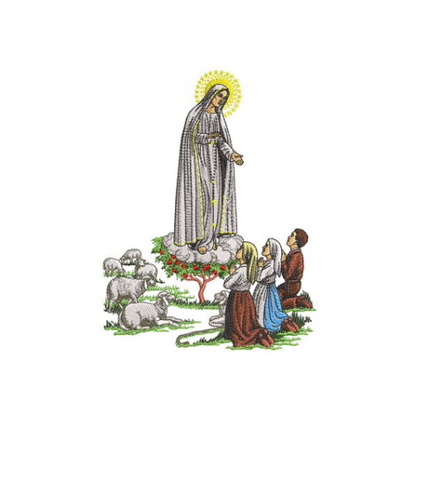 Matriz Bordado Nossa Senhora de Fátima Cordeiro