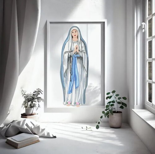 Matriz Bordado Nossa Senhora de Lourdes - Grande