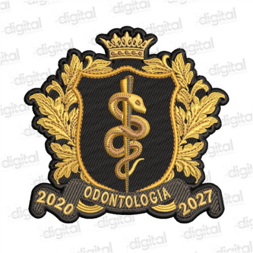 Matriz Bordado Odontologia Brasão