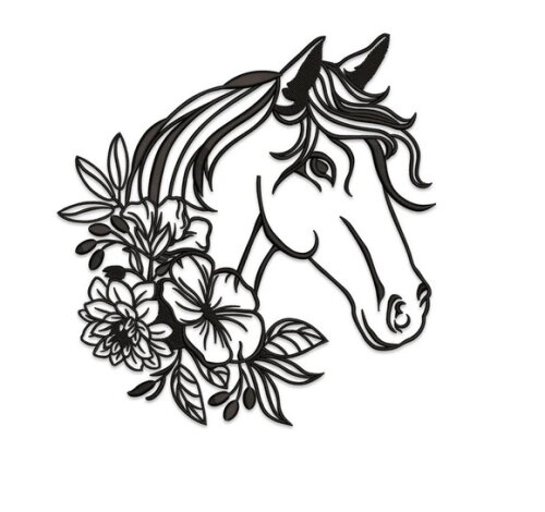 Matriz Bordado Pacote Cabeças de Cavalos