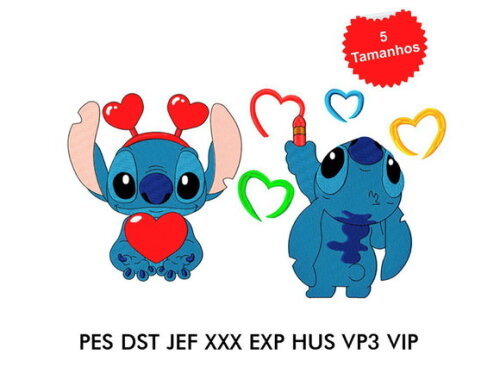Matriz Bordado Pacote Completo Lilo Stitch