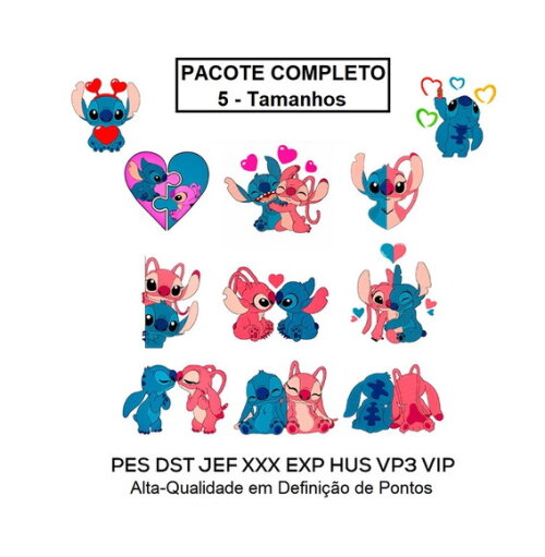 Matriz Bordado Pacote Completo Lilo Stitch