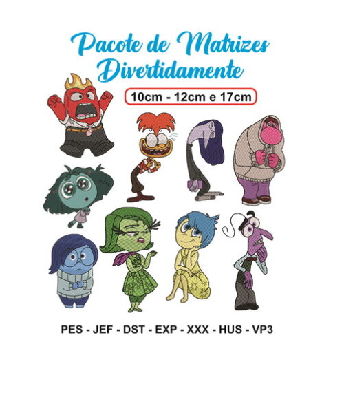 Matriz Bordado Pacote Divertidamente Variados