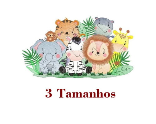 Matriz Bordado Pacote Safari Animais 3
