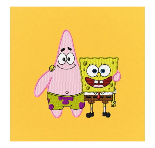Matriz Bordado Patrick e Bob Esponja
