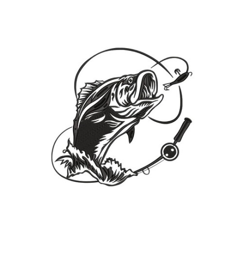 Matriz Bordado Peixe e Pesca