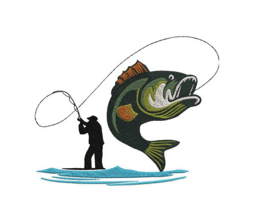 Matriz Bordado Peixe e Pesca 3