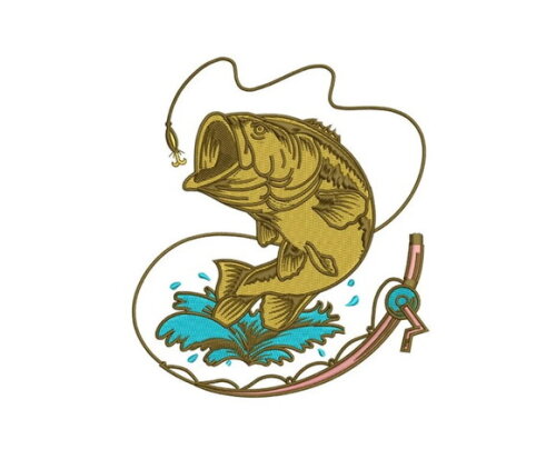 Matriz Bordado Peixe e Pesca 7