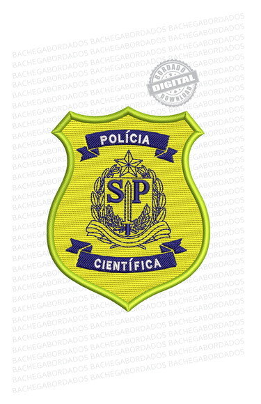 Matriz Bordado Polícia Científica São Paulo - Sp
