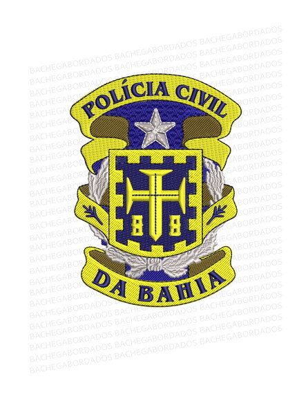 Matriz Bordado Policia Civil da Bahia