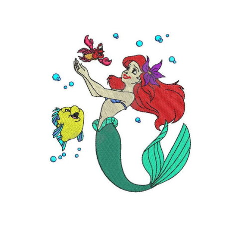 Matriz Bordado Procurando Memo Sereia e Amigos