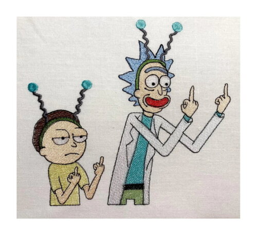 Matriz Bordado Rick & Morty 2