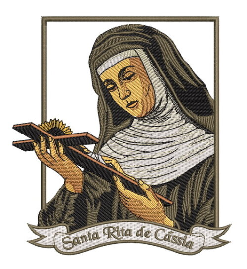 Matriz Bordado Santa Rita de Cássia