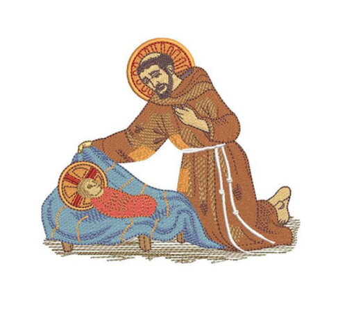Matriz Bordado São Francisco de Assis com Jesus