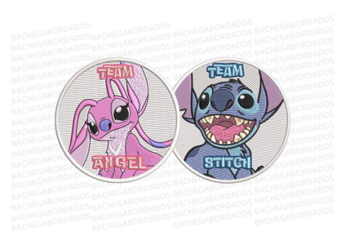 Matriz Bordado Team Stitch Lilo & Angel