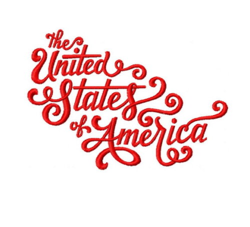 Matriz Bordado The United States Of America
