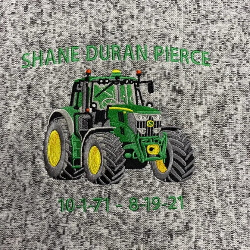 Matriz Bordado Trator Agrícola John Deere
