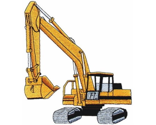 Matriz Bordado Trator Escavadeira Grande 7
