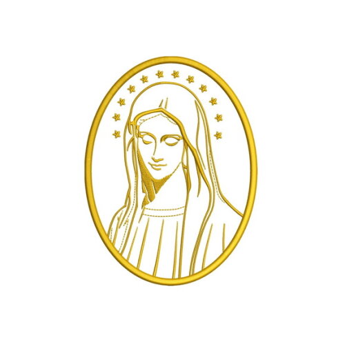 Matriz Bordado Virgem Maria