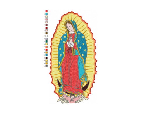 Matriz Bordado Virgem de Guadalupe
