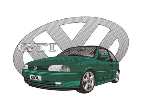 Matriz Bordado Volkswagen Gol 3