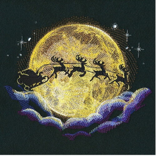 Matriz Bordado Voo ao Luar Papai Noel