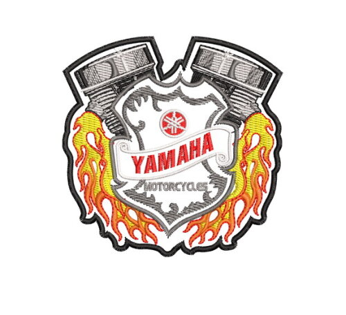 Matriz Bordado Yamaha Motorcycle