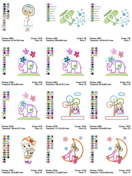 Matriz Bordados Infantil Aplique