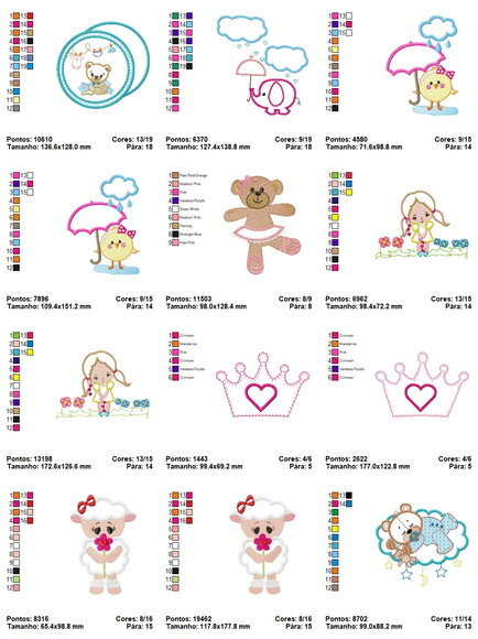 Matriz Bordados Infantil Aplique