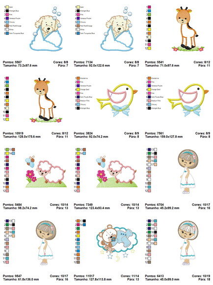 Matriz Bordados Infantil Aplique