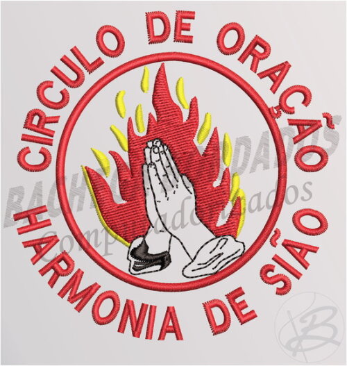 Matriz de Bordado Circulo de Oração