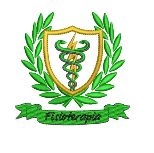 Matriz de Bordado Fisioterapia Escudo