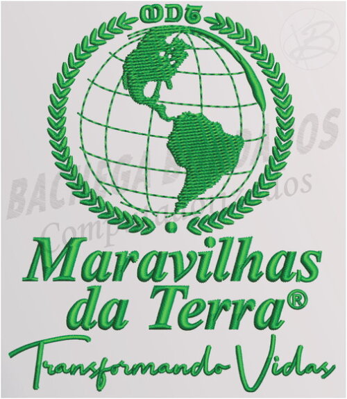 Matriz de Bordado Maravilhas da Terra