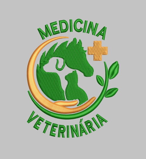 Matriz de Bordado Medicina Veterinária Animal